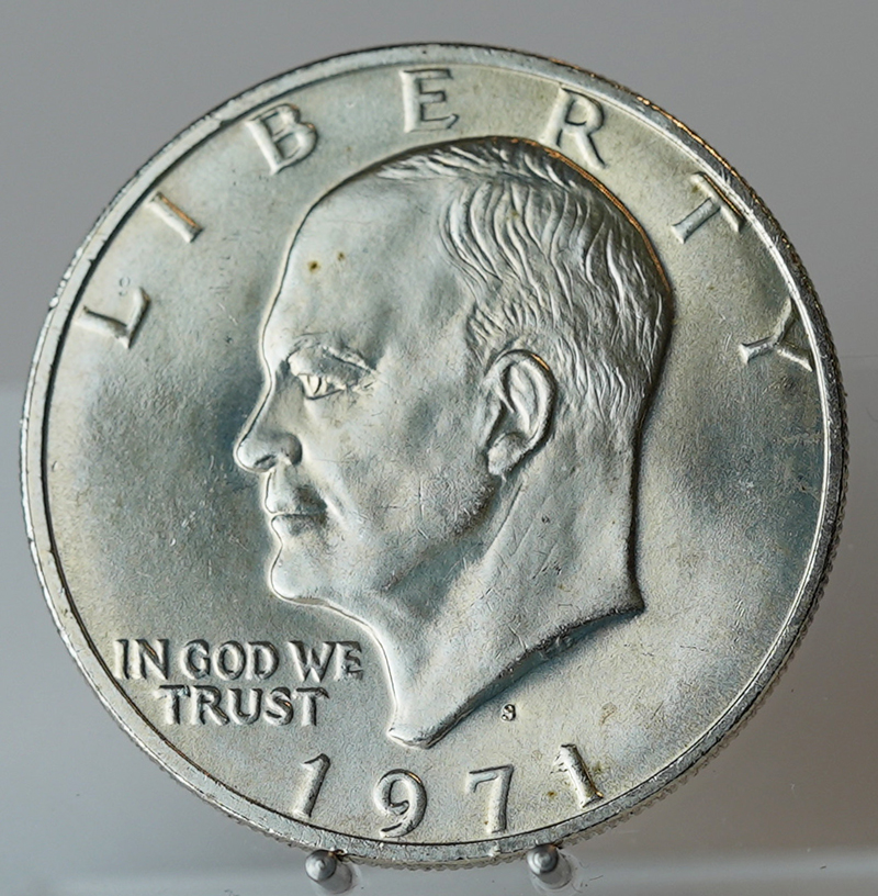 USA Eisenhower-Dollar Silber aus 1971-1974, Prägestätte San Francisco