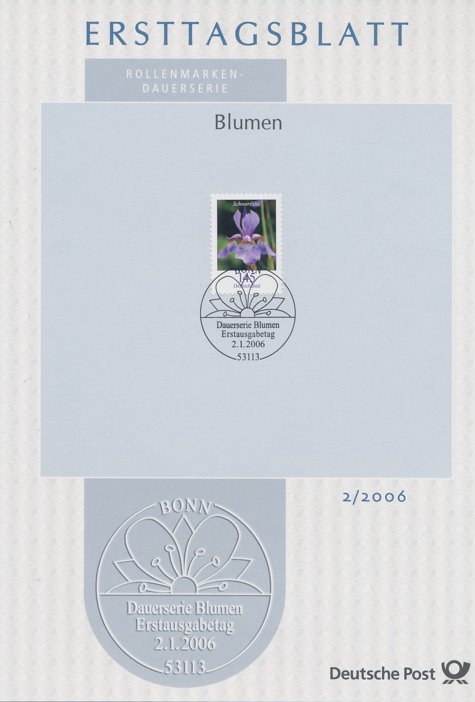 BRD Ersttagsblätter Jahrgang 2006