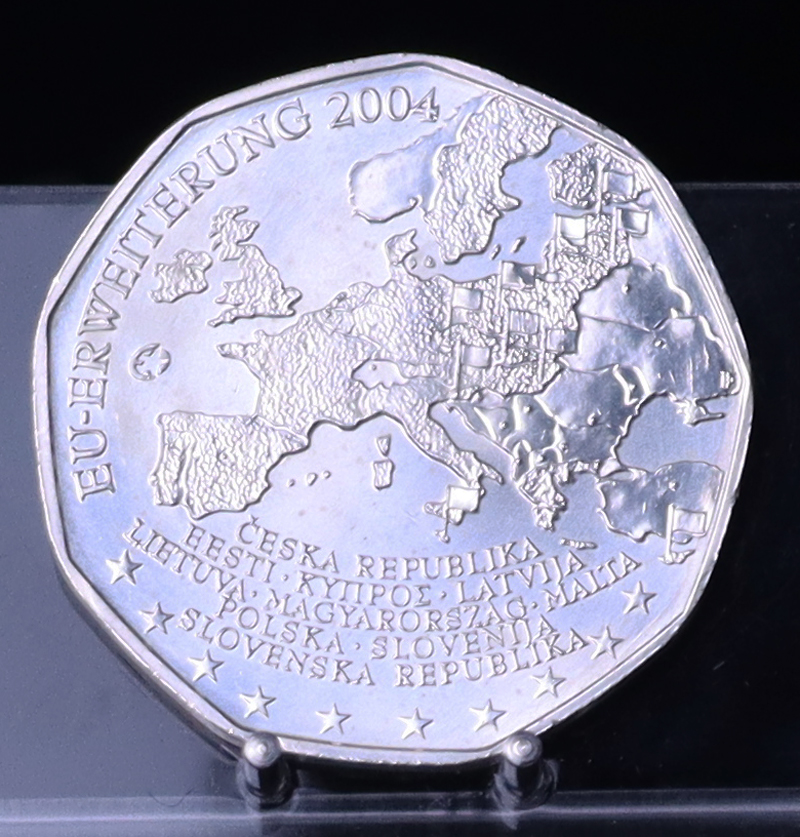 ÖSTERREICH 2004 5 Euro Silber EU-Erweiterung