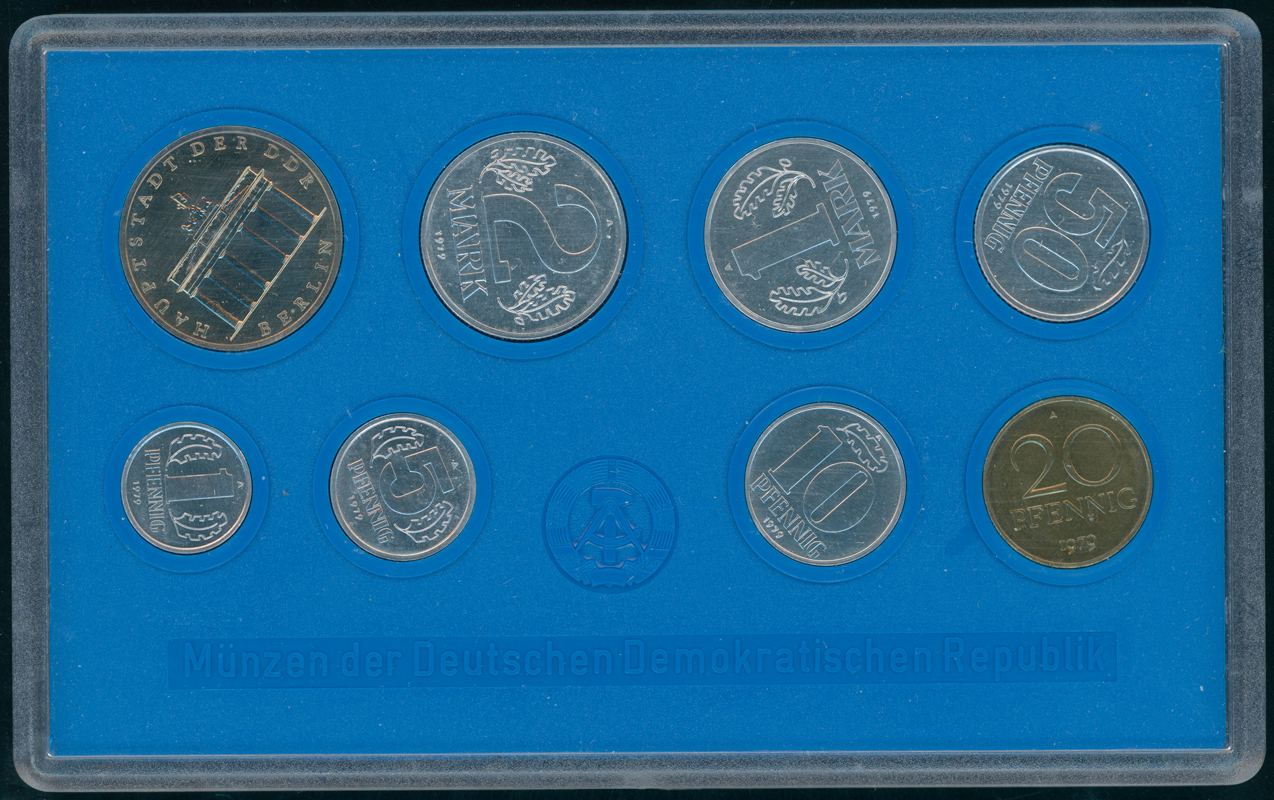 DDR Kursmünzensatz 1979 in Stempelglanz