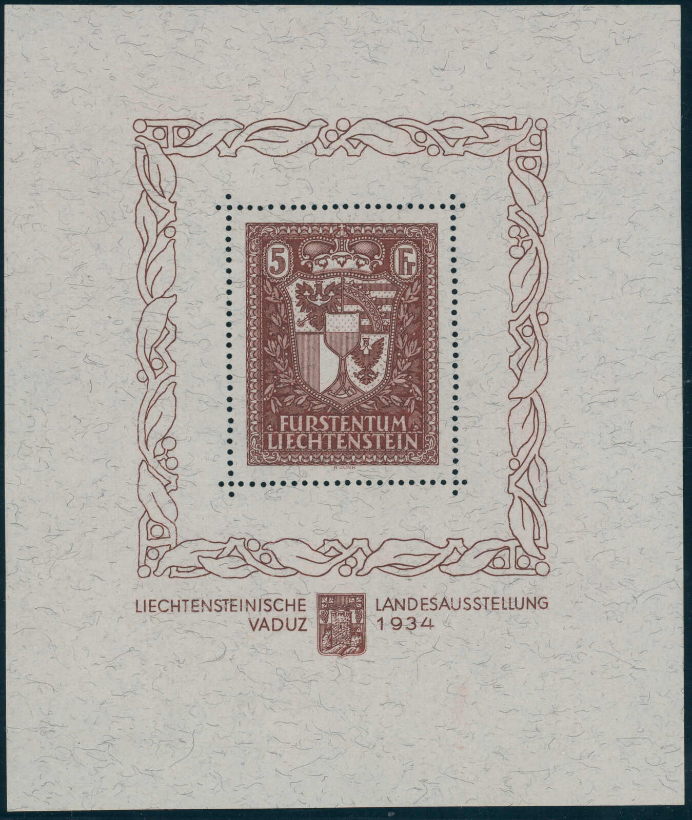 LIECHTENSTEIN 1934 MiNr. Block 1