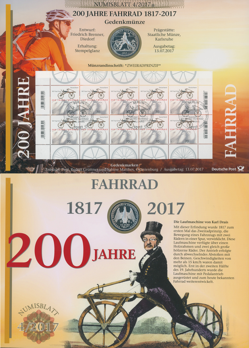 NUMISBLATT 4/2017 Deutsche Post mit Silber-Gedenkmünze 20 Euro