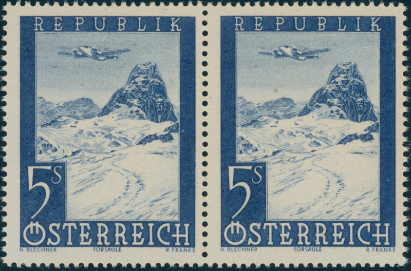 ÖSTERREICH 1947 MiNr. 827 I Plattenfehler