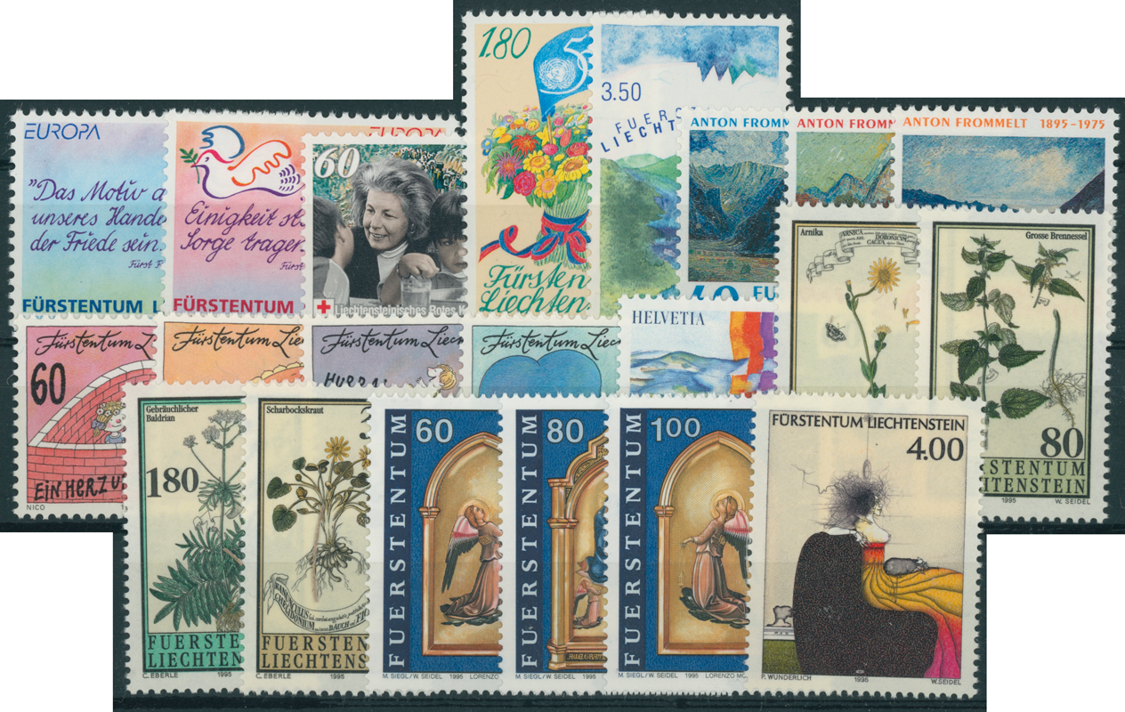 LIECHTENSTEIN Jahrgang 1995 komplett