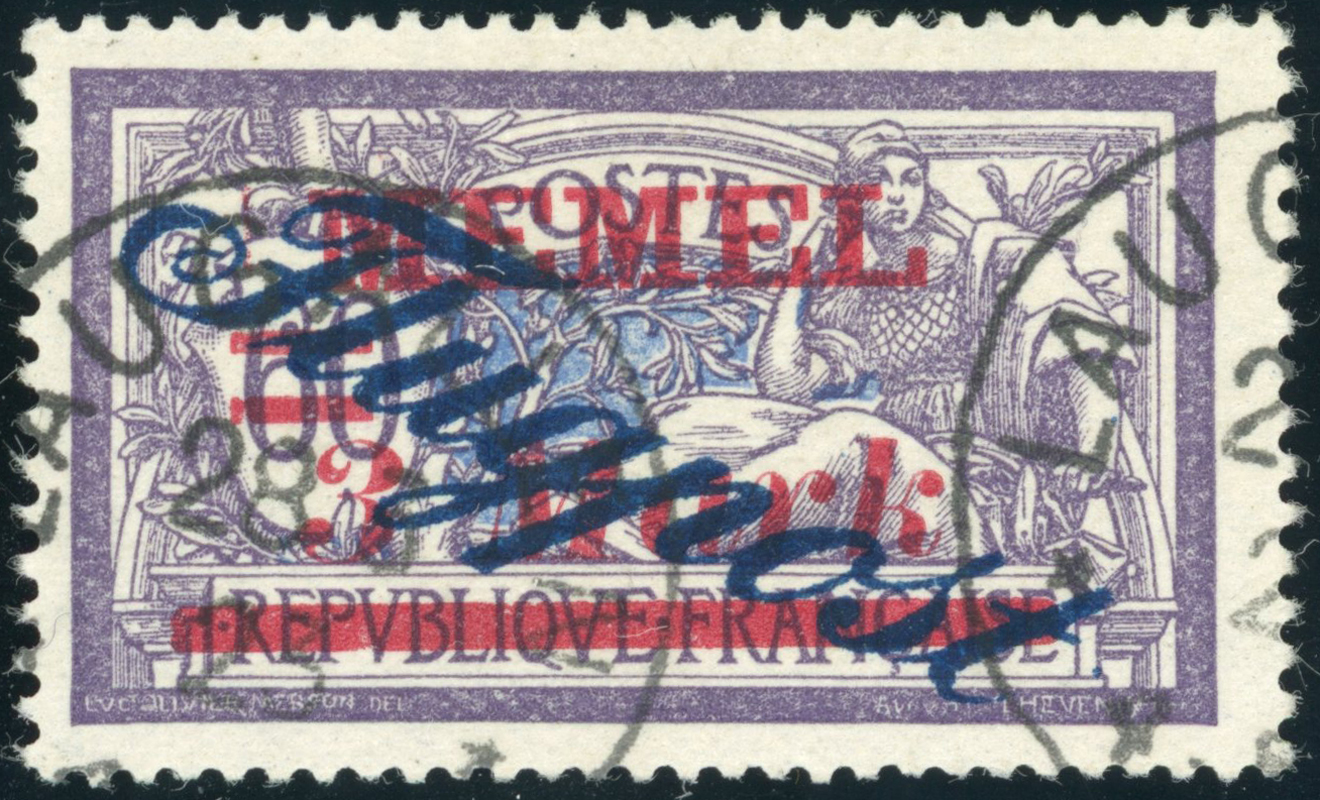 MEMELGEBIET 1922 MiNr. 79 Flugpost