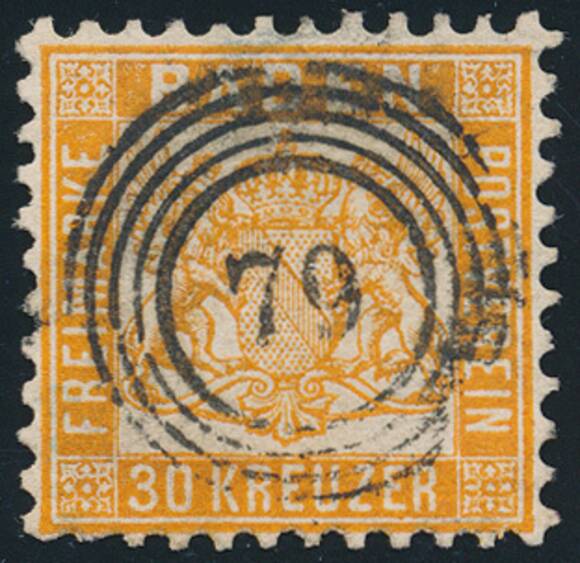 BADEN 1862 MiNr. 22 a BADEN 1862 MiNr. 22 a