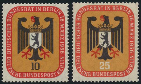 BERLIN 1956 MiNr. 136-137