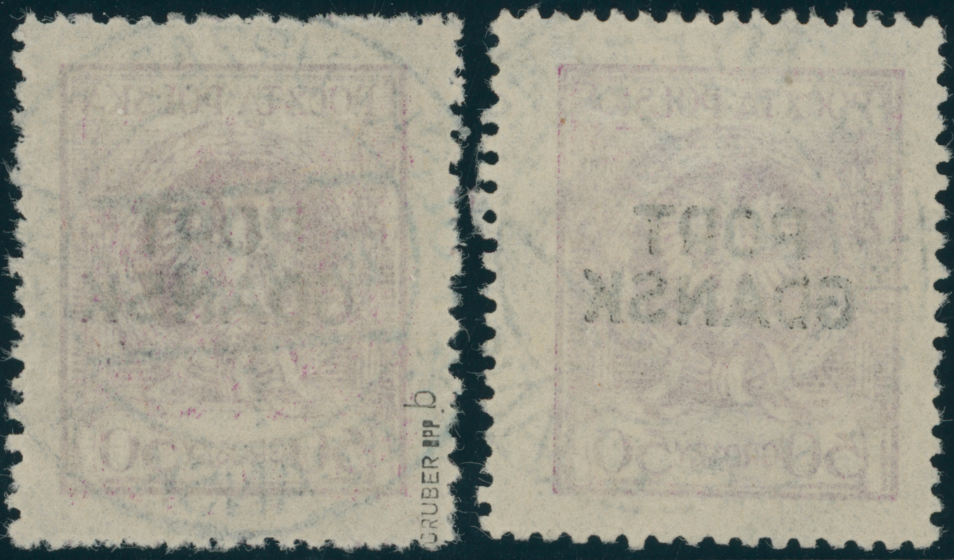 PORT GDANSK 1925 MiNr. 11 a + b