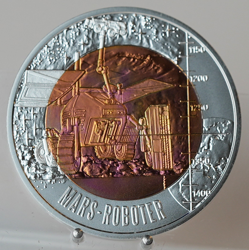 ÖSTERREICH 25 Euro 2011 Silber/Niob Robotik