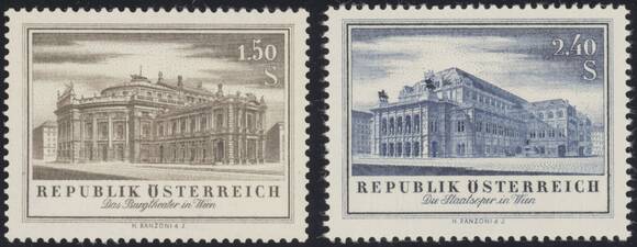 ÖSTERREICH 1955 MiNr. 1020-1021