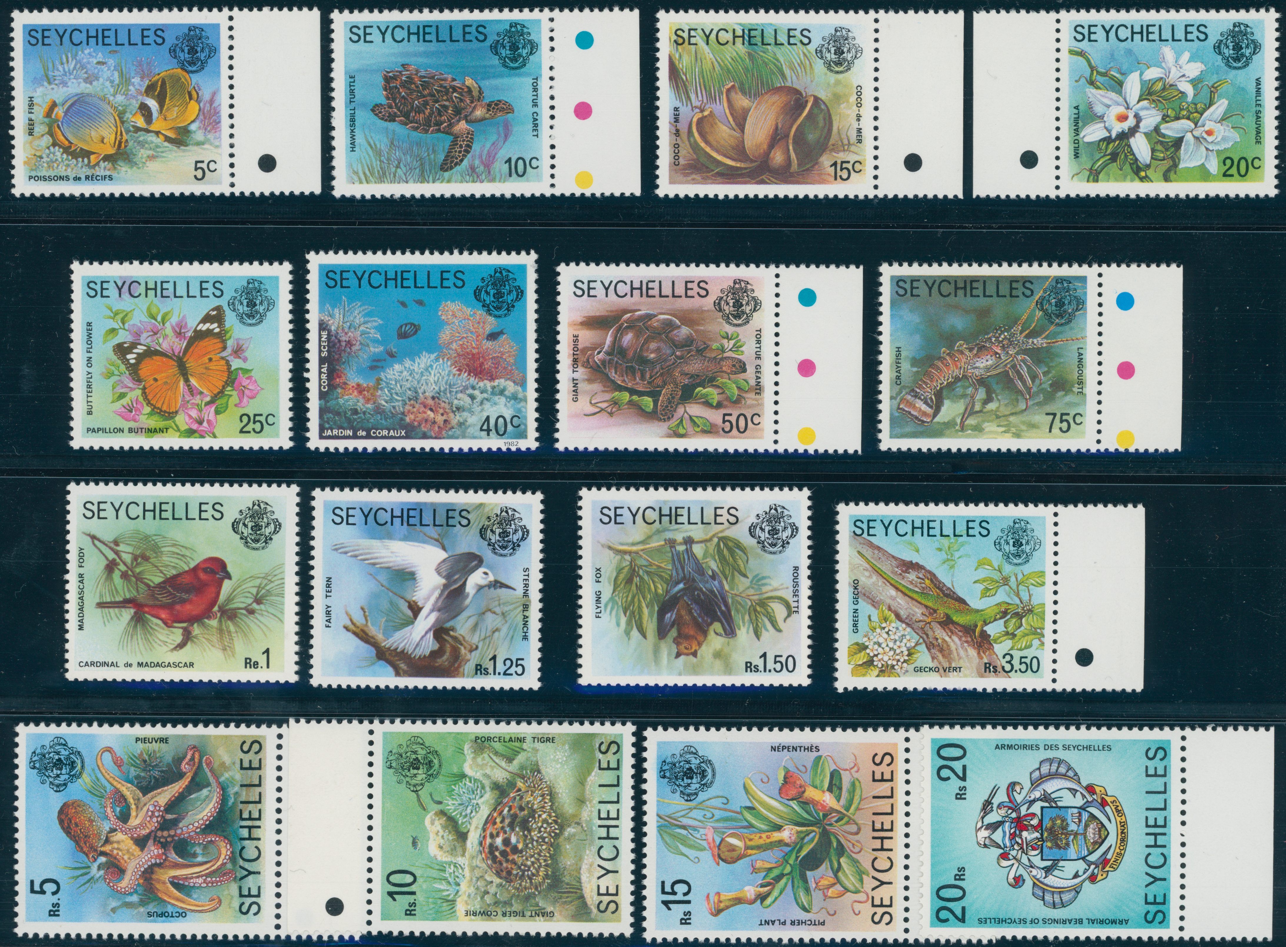 SEYCHELLEN 1977 MiNr. 394-409 I