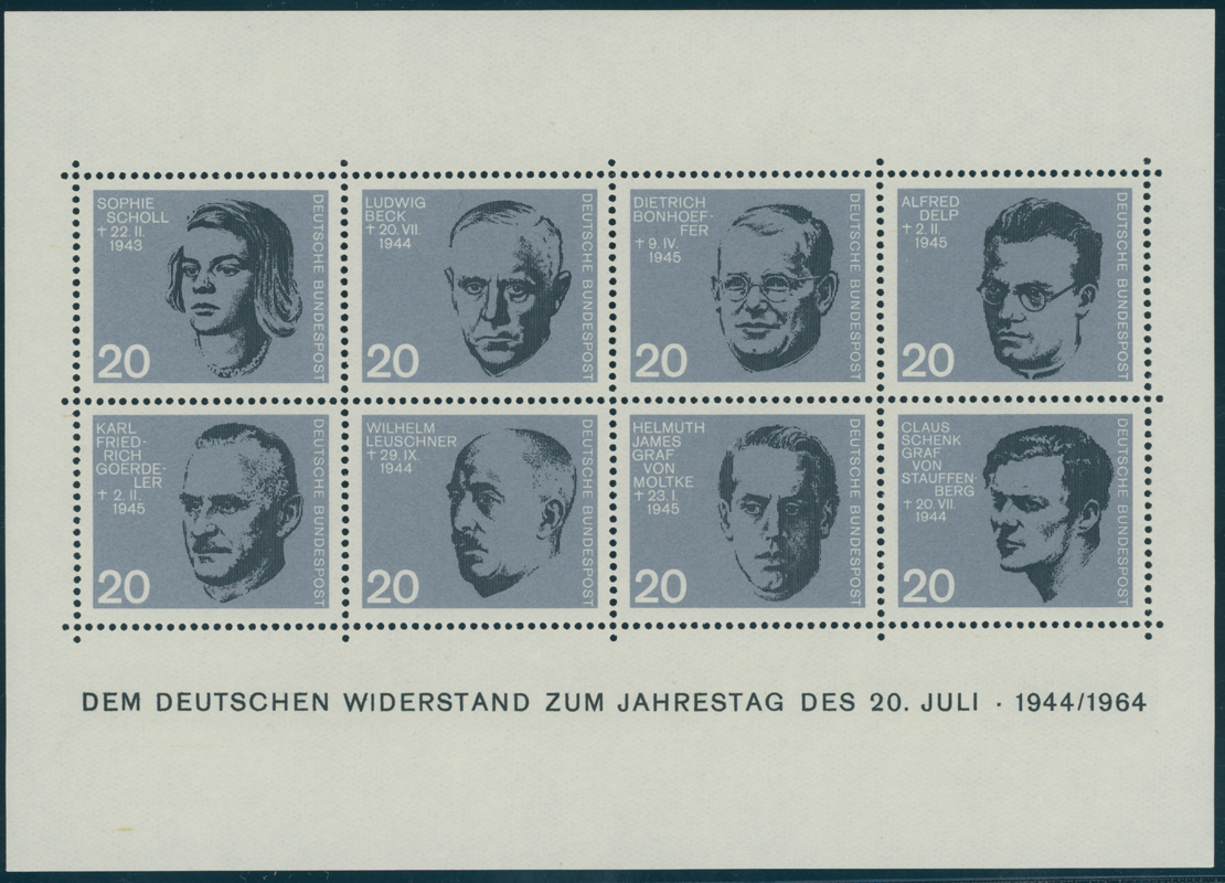 BRD 1964 Block 3 mit Abklatsch