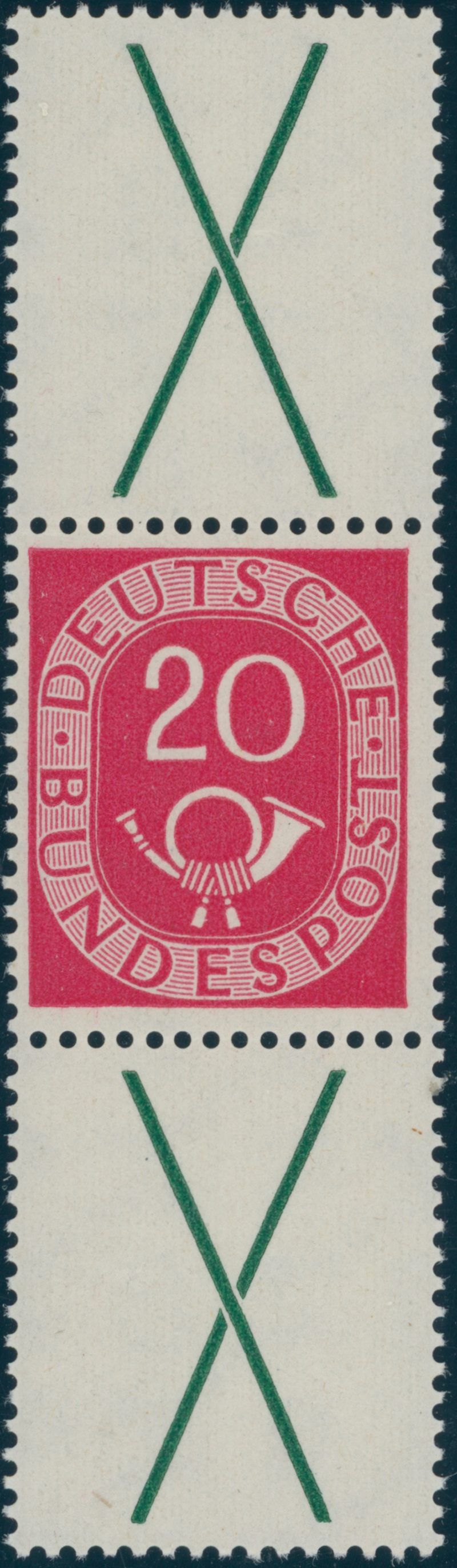 BRD 1951 Zusammendruck S 8