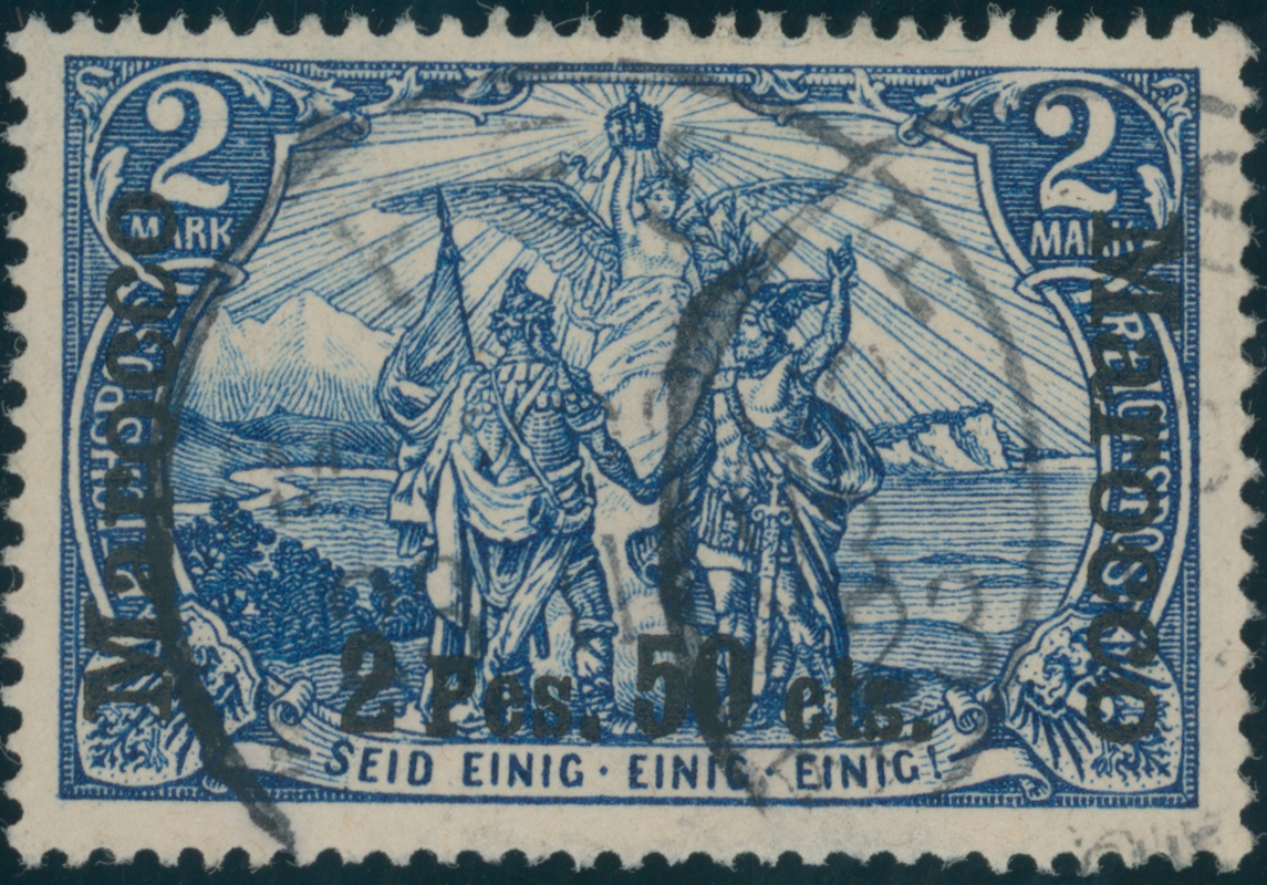 DP MAROKKO 1903 MiNr. 17 II / I