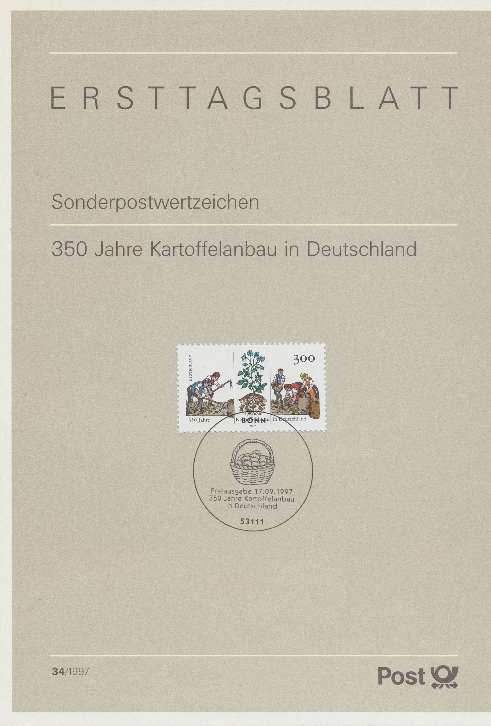 BRD Ersttagsblätter Jahrgang 1997