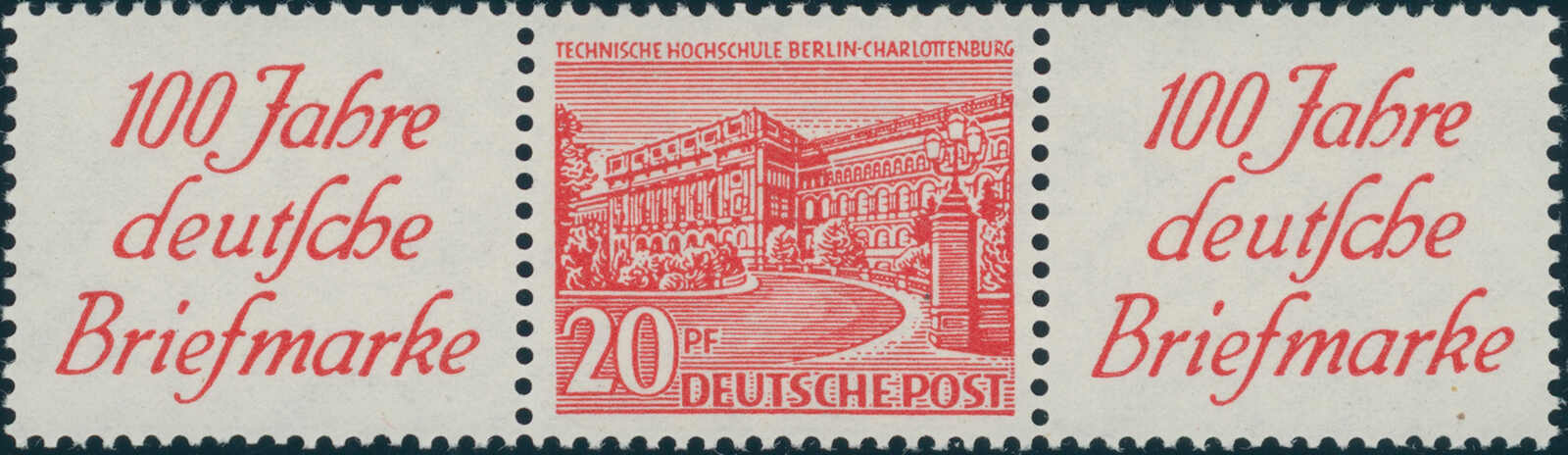 BERLIN 1949 Zusammendruck W 14