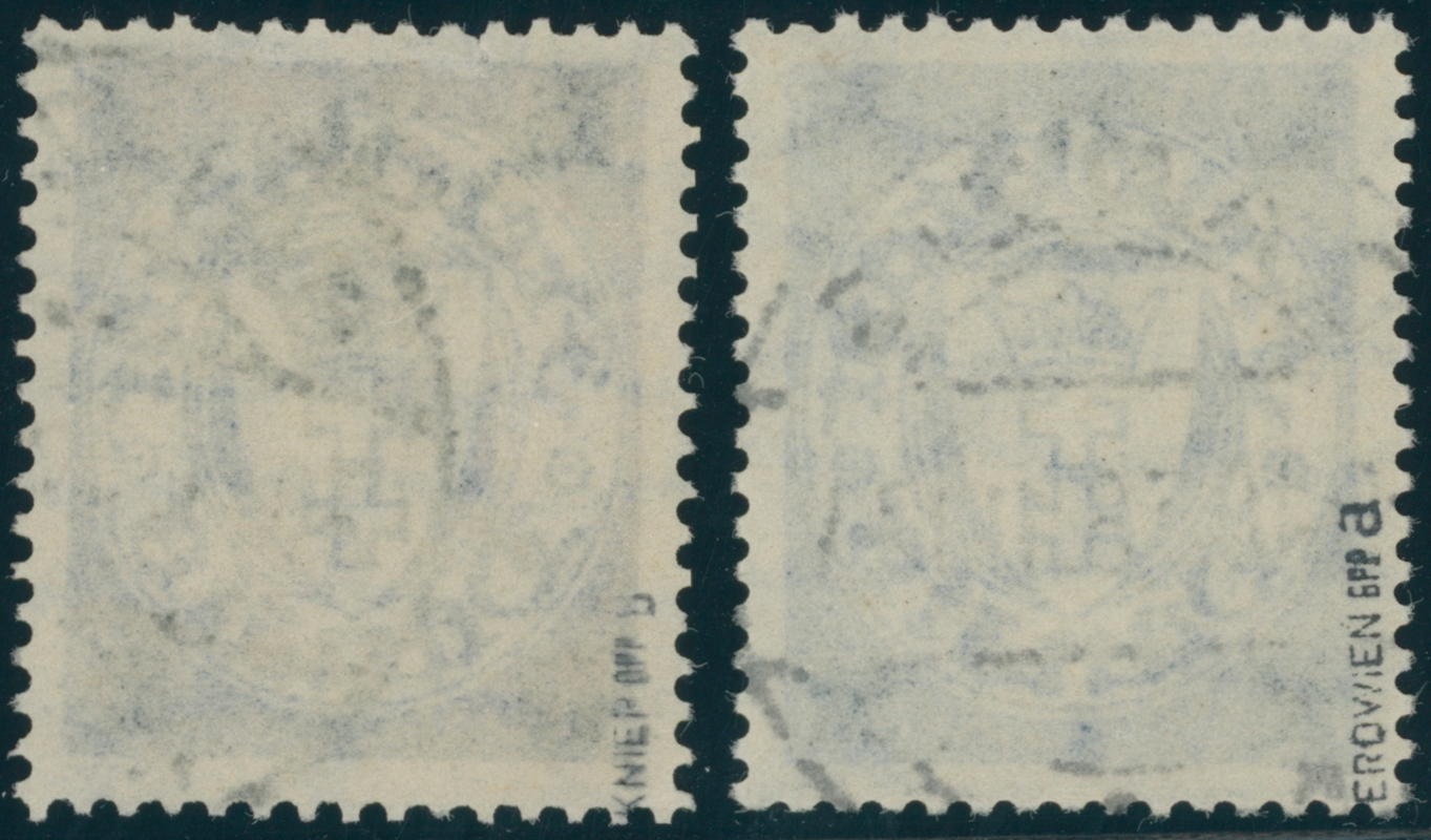 DANZIG 1934 MiNr. 242 a + b