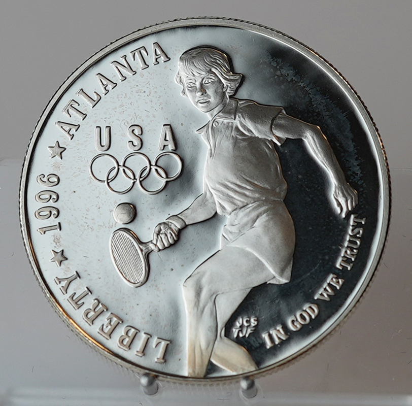 USA 1 Dollar Silber 1996 P Olympische Spiele Atlanta PP