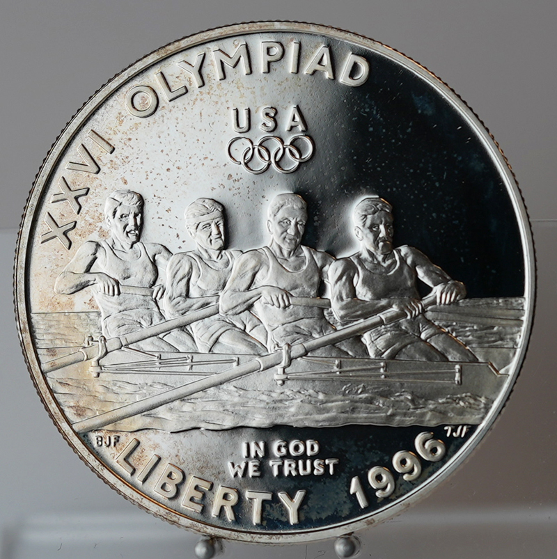 USA 1 Dollar Silber 1996 P Olympische Spiele Atlanta PP