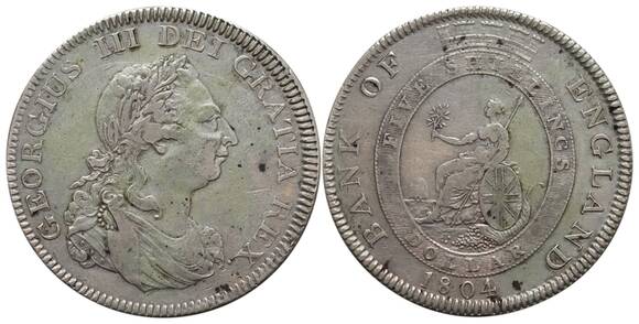 GROSSBRITANNIEN Dollar zu 5 Shillings 1804 Bank of England GROSSBRITANNIEN Dollar zu 5 Shillings 1804 Bank of England