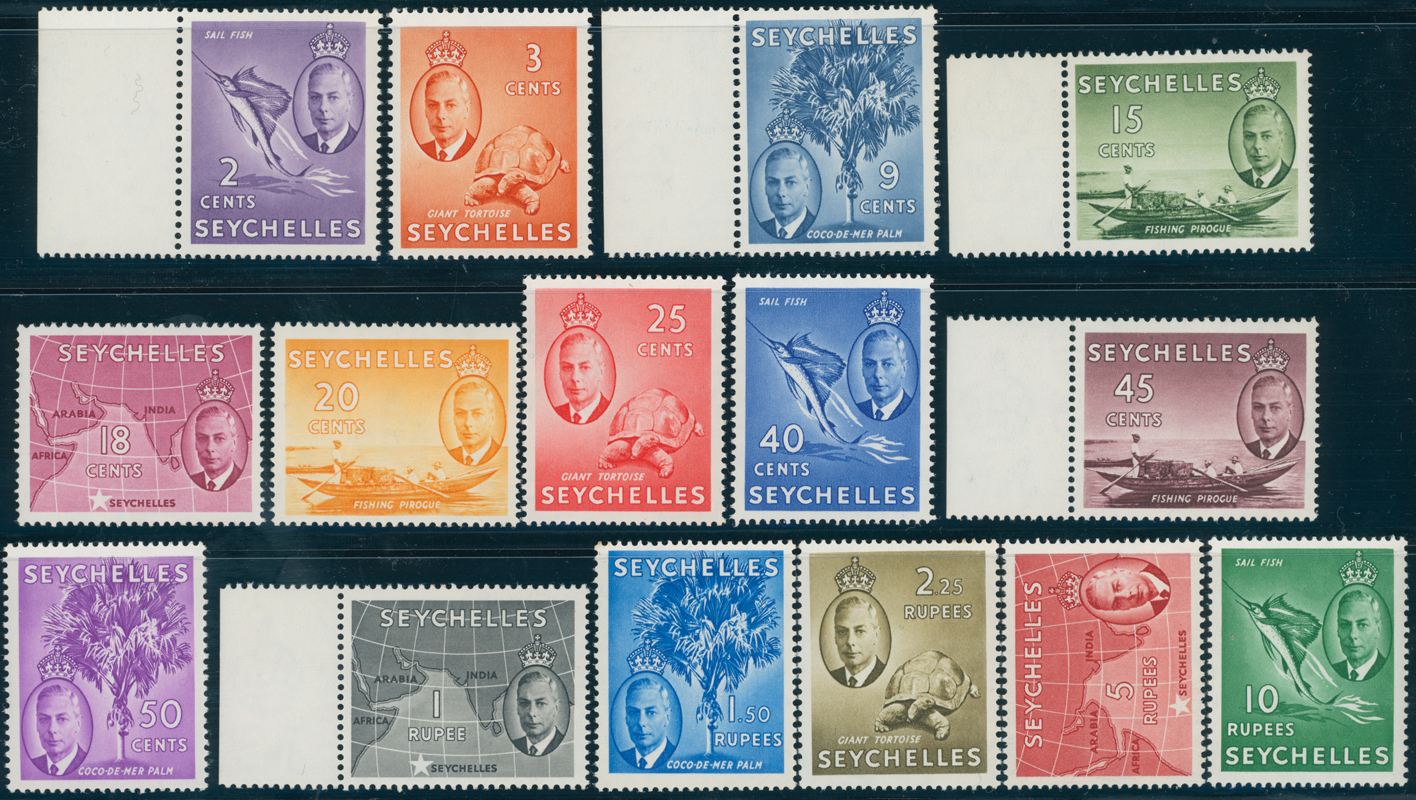 SEYCHELLEN 1952 MiNr. 154-168