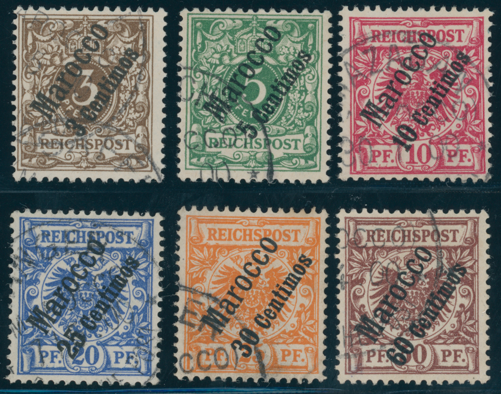 DP MAROKKO 1899 MiNr. 1-6