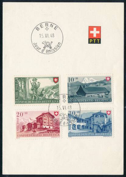 SCHWEIZ 1948 MiNr. 508-511