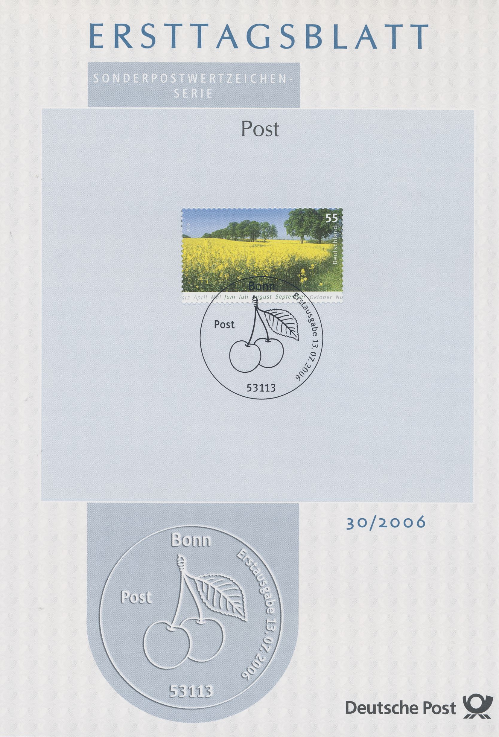 BRD Ersttagsblätter Jahrgang 2006