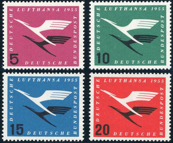 BRD 1955 MiNr. 205-208