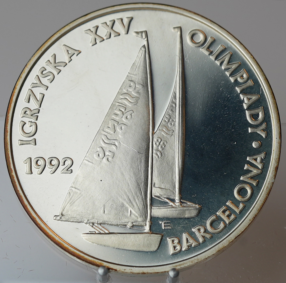 POLEN 200.000 Zlotych 1991 Olympische Spiele 1992 in Barcelona PP