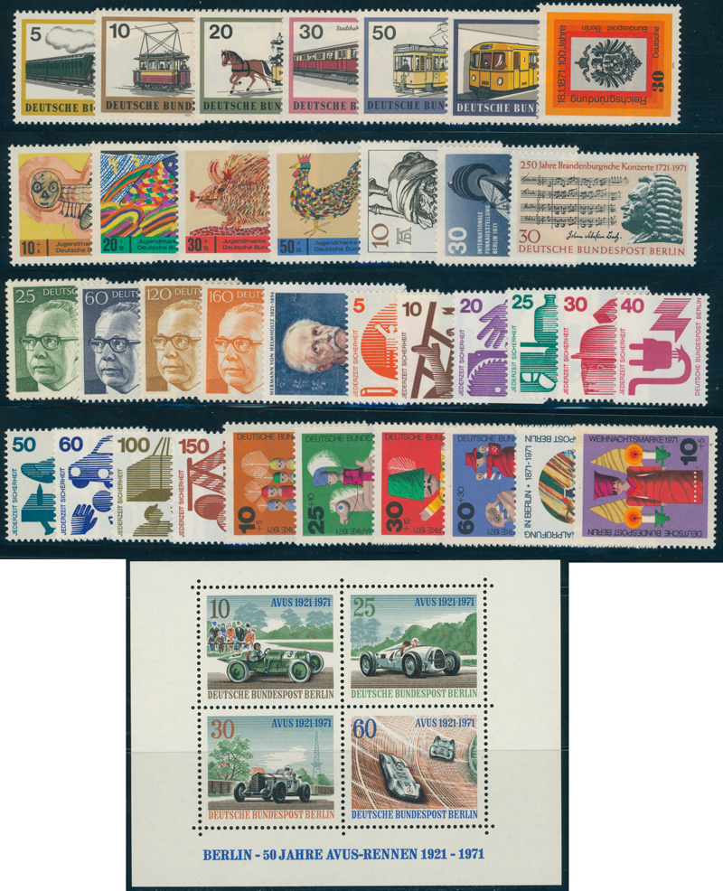 BERLIN 1971 Jahrgang komplett