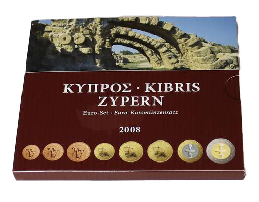 ZYPERN 2008 Euro-Kursmünzensatz