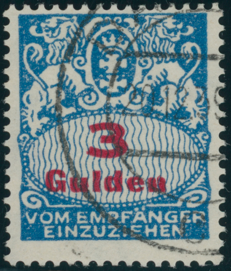 DANZIG PORTO 1927 MiNr. P 39 I
