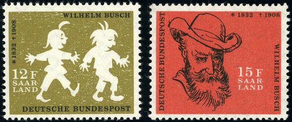 SAARLAND 1957 MiNr. 429-430