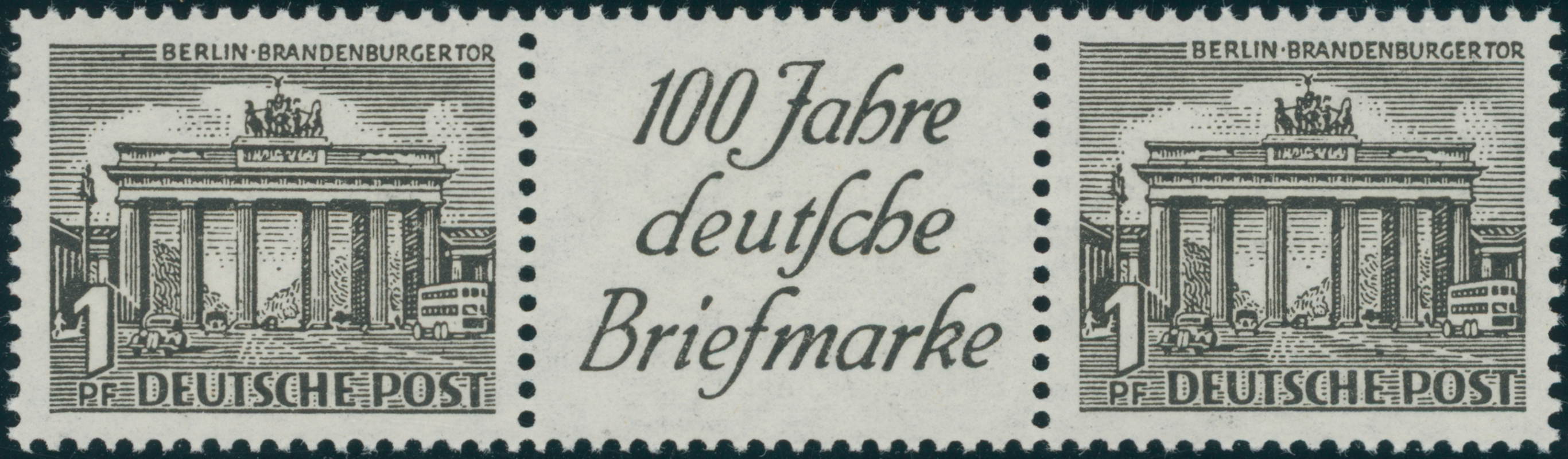 BERLIN 1949 Zusammendruck W 4