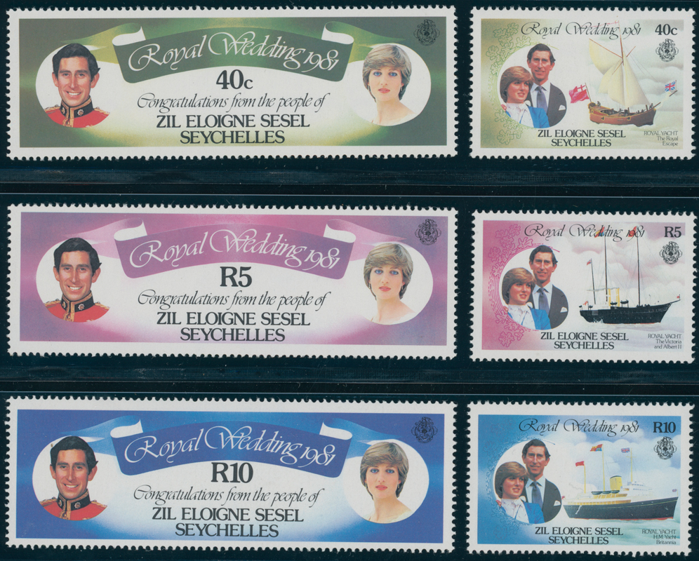 SEYCHELLEN-ÄUßERE SEYCHELLEN 1981 MiNr. 23-28