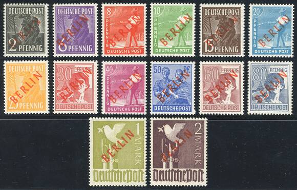 BERLIN 1949 MiNr. 21-34
