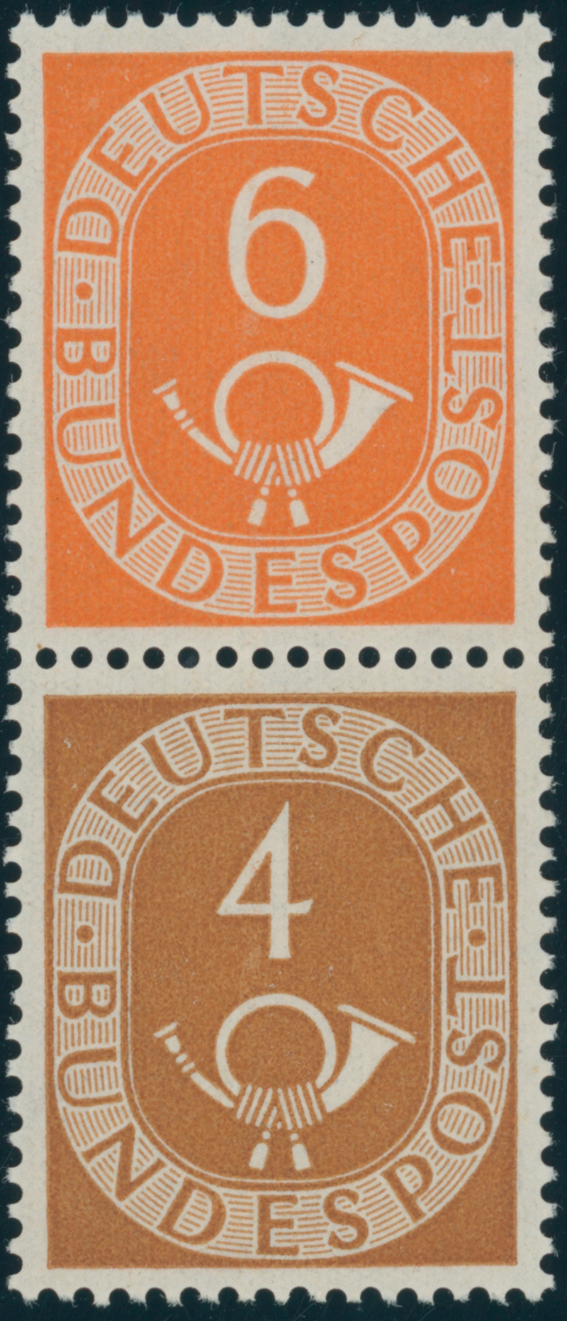 BRD 1951 Zusammendruck S 3