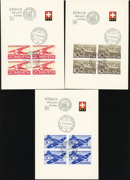 SCHWEIZ 1944 MiNr. 435-437