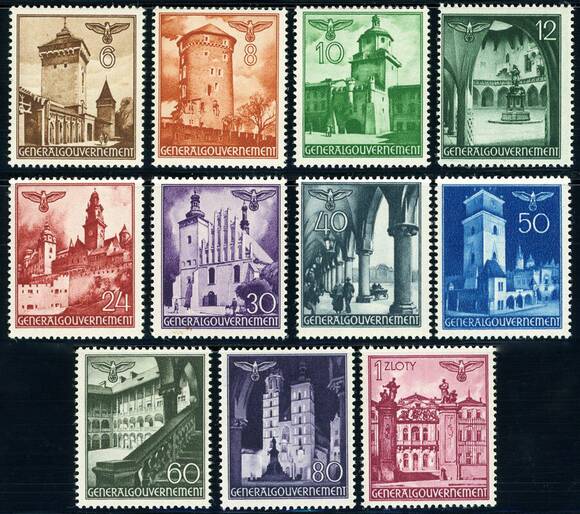 GG 1940 MiNr. 40-51