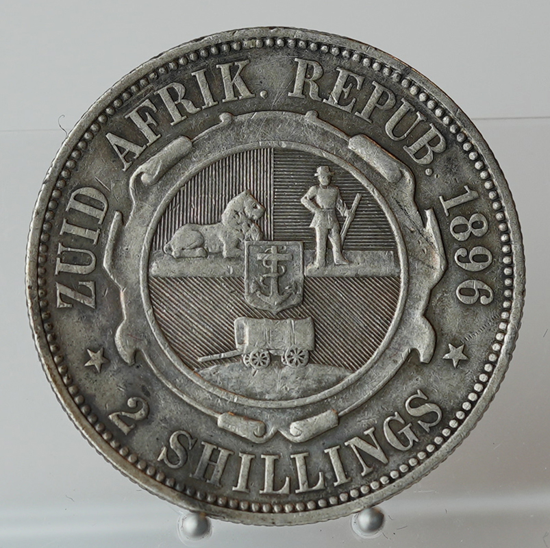 SÜDAFRIKA 2 Shillings Silber 1896