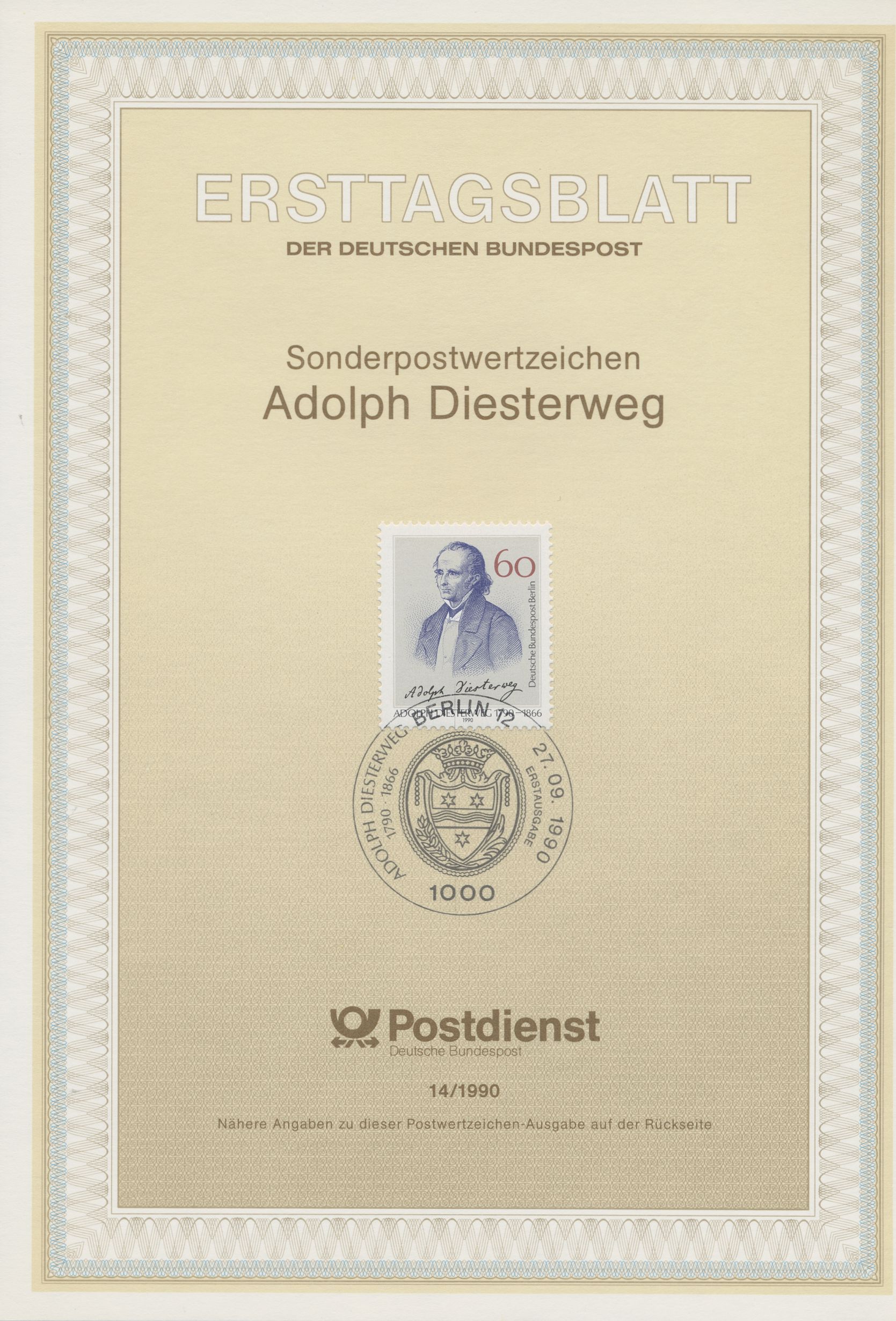 Berlin Ersttagsblätter Jahrgang 1990