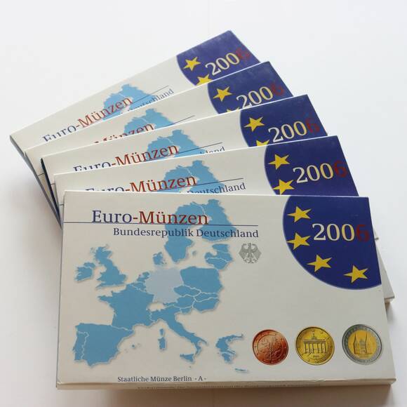 BRD 2006 Kursmünzsätze ADFGJ komplett PP