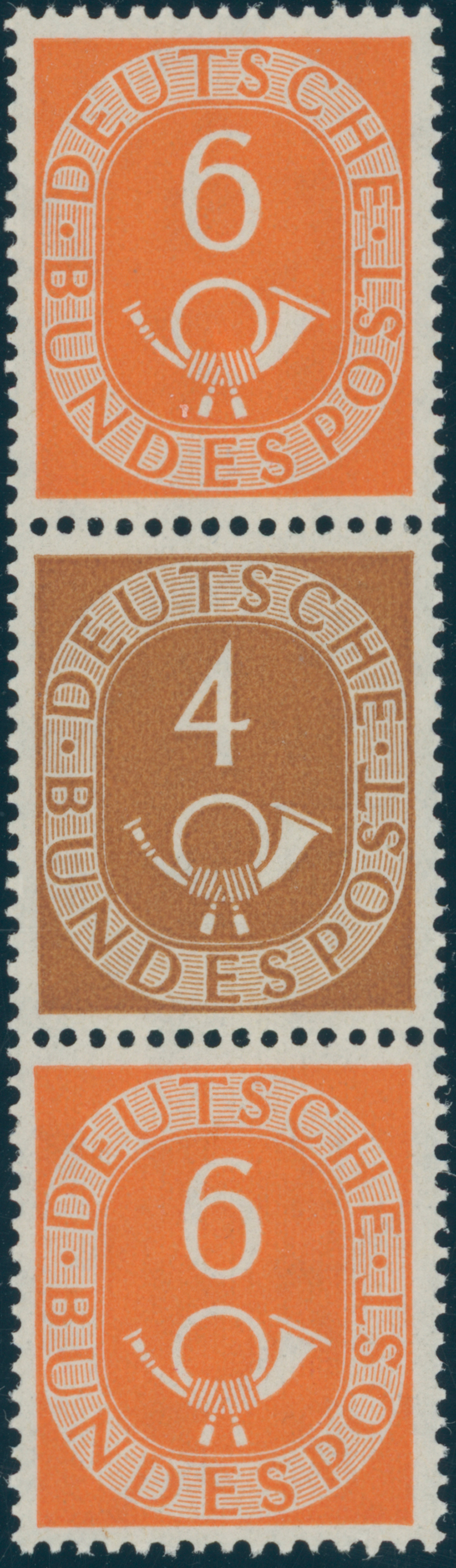 BRD 1951 Zusammendruck S 4