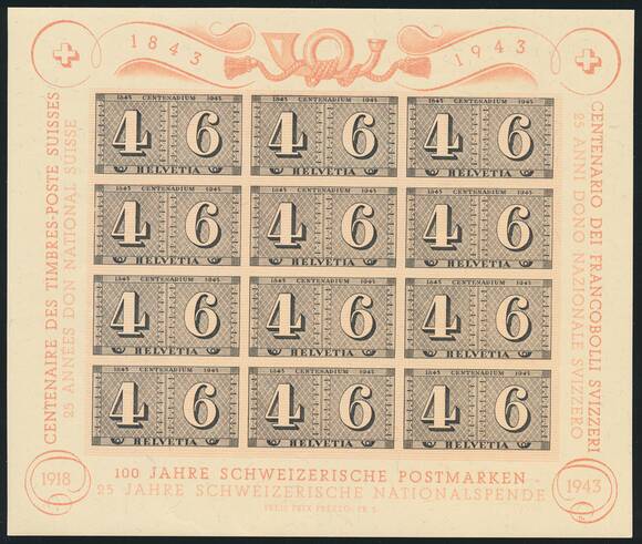 SCHWEIZ 1943, Block 9