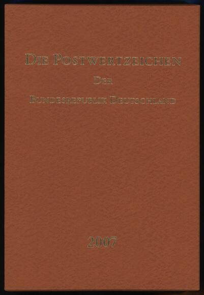 BRD 2007 Jahreszusammenstellung Jahrbuch BRD 2007 Jahreszusammenstellung Jahrbuch