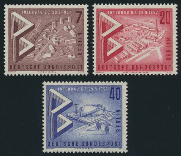 BERLIN 1957 MiNr. 160-162