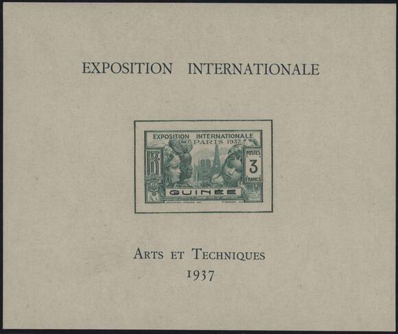 FRANZÖSISCH-GUINEA 1937 Block 1
