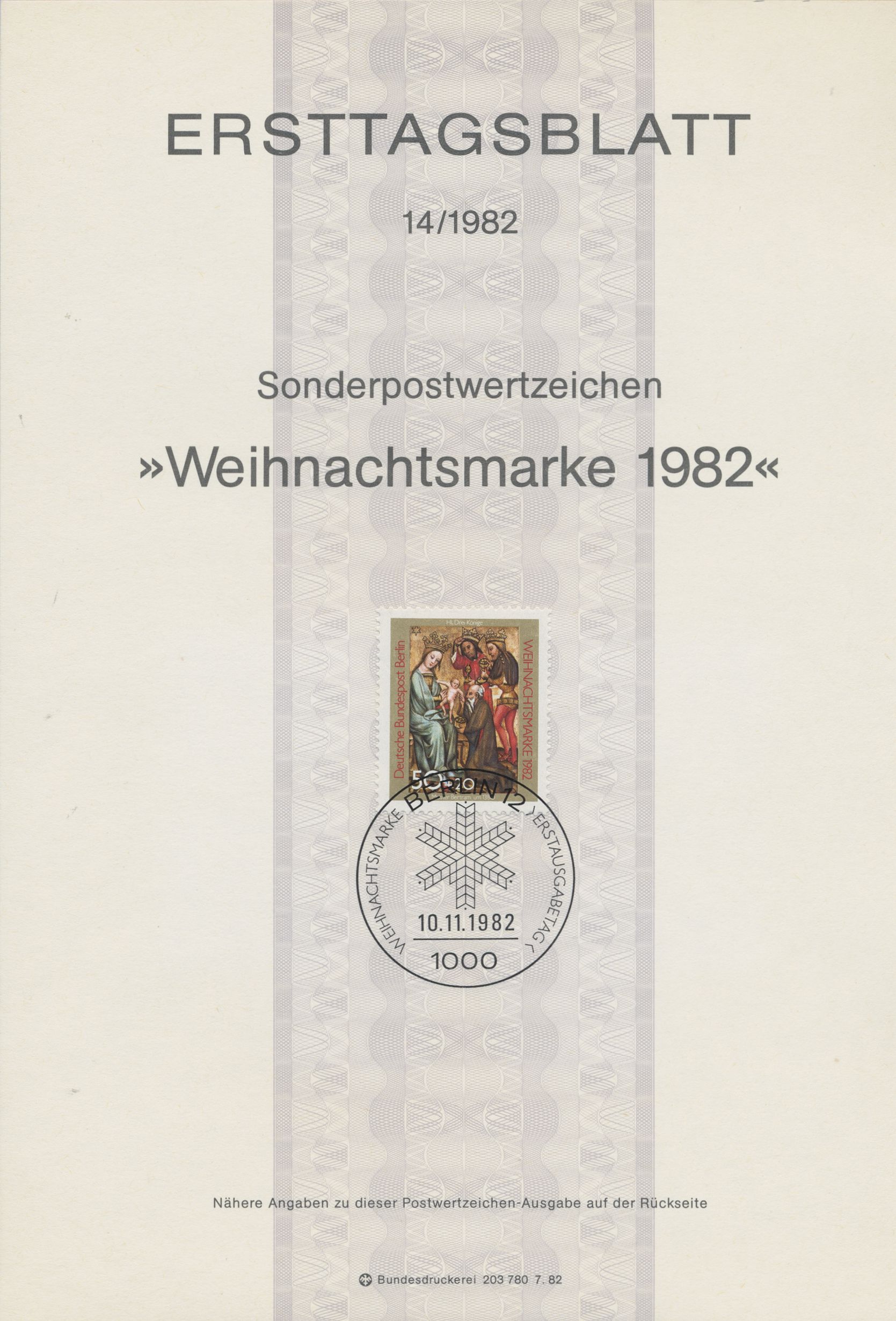 Berlin Ersttagsblätter Jahrgang 1982