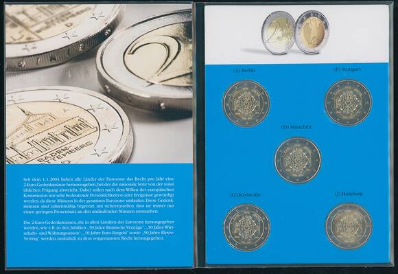 BRD 2023 Karl der Große 5 x 2 Euro